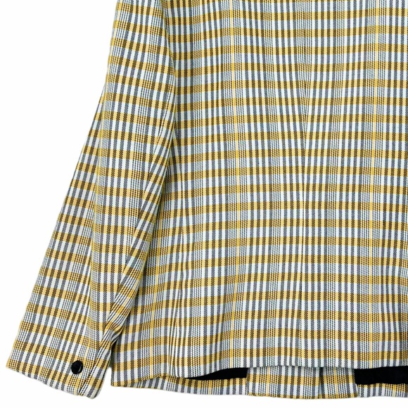 Vintage Yellow, Black and White Plaid Blazer by David Benjamin - Picture 10 of 16